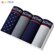 4pcs Boxer Shorts Men's Panties