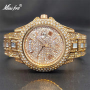 Relogio Masculino Luxury MISSFOX Ice Out Diamond Watch