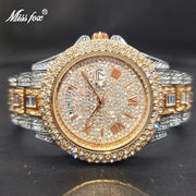 Relogio Masculino Luxury MISSFOX Ice Out Diamond Watch