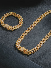 American Style Hip Hop Full Diamond Cuban Necklace