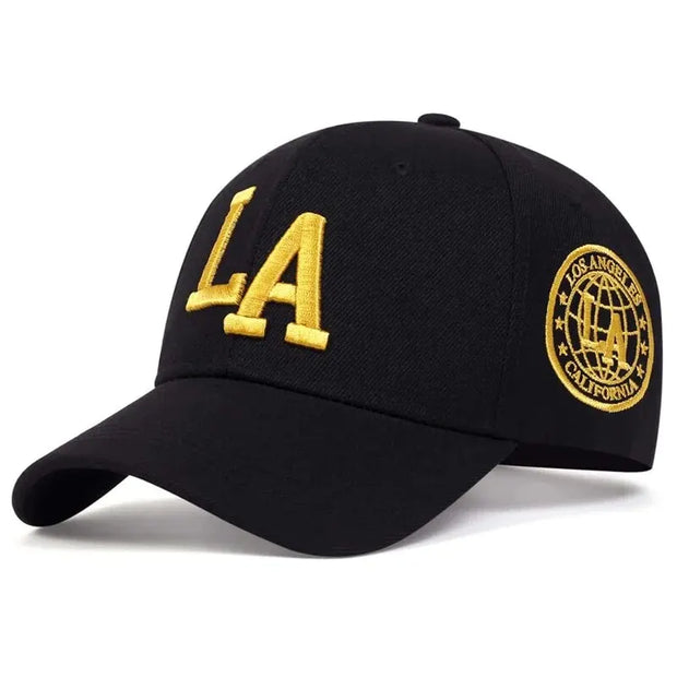 Unisex La Letter Embroidery Baseball Caps