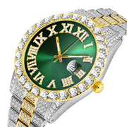 Hip Hop Iced Out Watch Men Luxury Brand Diamond