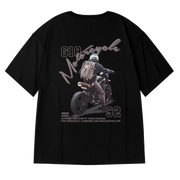 Motorcycle Boy T-Shirt Men Vintage