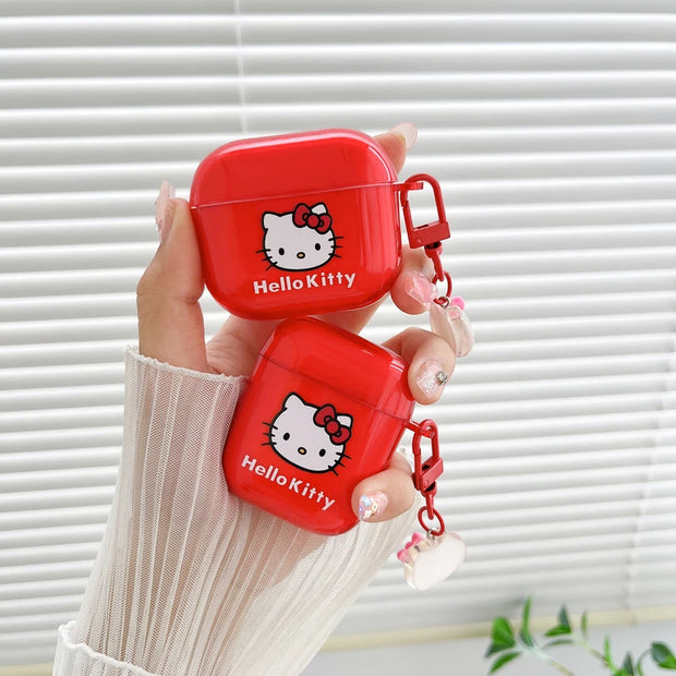 Cute Cartoon Sanrio Hello Kitty  Earphone Case For AirPods