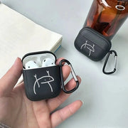 Hot Off Stylish Black Airpods Case Clear Case For Airpods