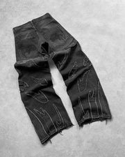 Y2k Hip Hop Baggy Jeans for Men