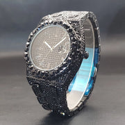 Quartz Watches For Men Octagonal Case Luxury Diamond