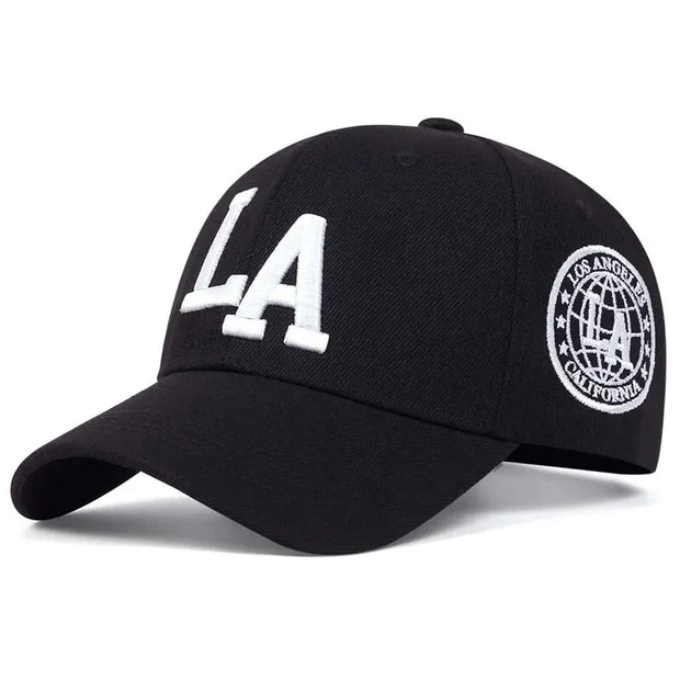 Unisex La Letter Embroidery Baseball Caps