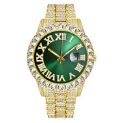 Hip Hop Iced Out Watch Men Luxury Brand Diamond