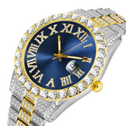 Hip Hop Iced Out Watch Men Luxury Brand Diamond