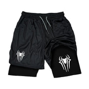 Y2K Performance Shorts Men Spider