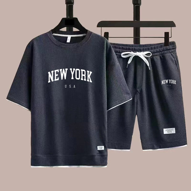 New York U.S.A T-shirts Short Pants