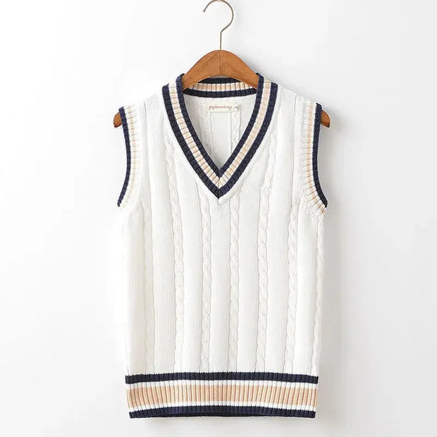 Sweater Vest Men Sleeveless Knit