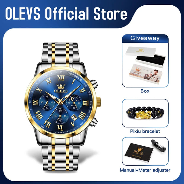 OLEVS 5529 Mens Quartz Watch (Waterproof)