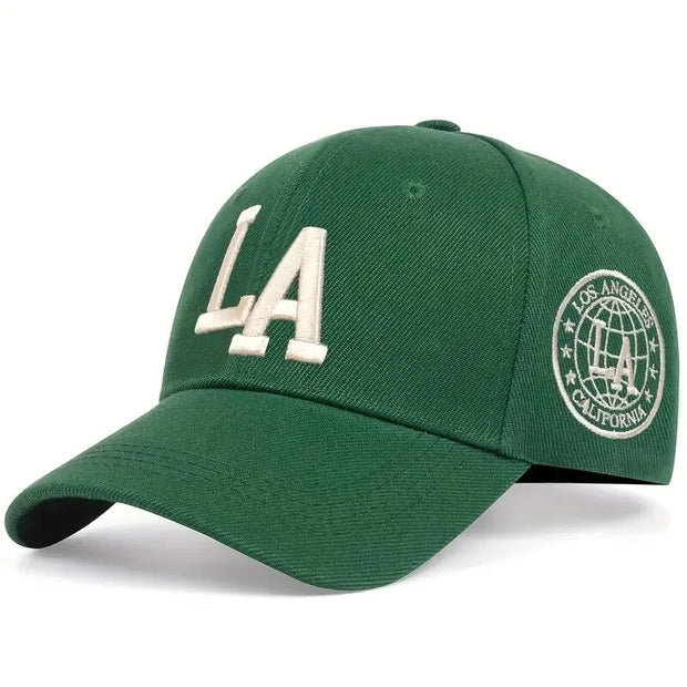 Unisex LA Letter Embroidery Snapback Baseball Caps