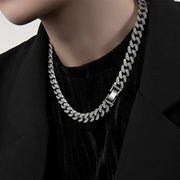 ZAKOL Hip Hop Iced Out Bling Chain Necklace