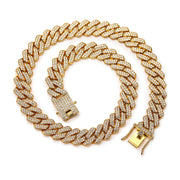 ZAKOL Hip Hop Iced Out Bling Chain Necklace