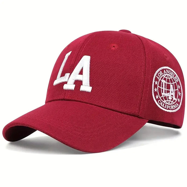 Unisex La Letter Embroidery Baseball Caps