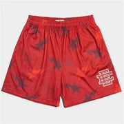 2023 Summer Men Gym Shorts Eric Emanuel EE Basic Short New EE Flame Men Women Mesh Basketball Shorts Casual Breathable