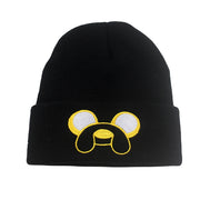 Cartoon Adventure Time Adult Embroidery Knitted Hats