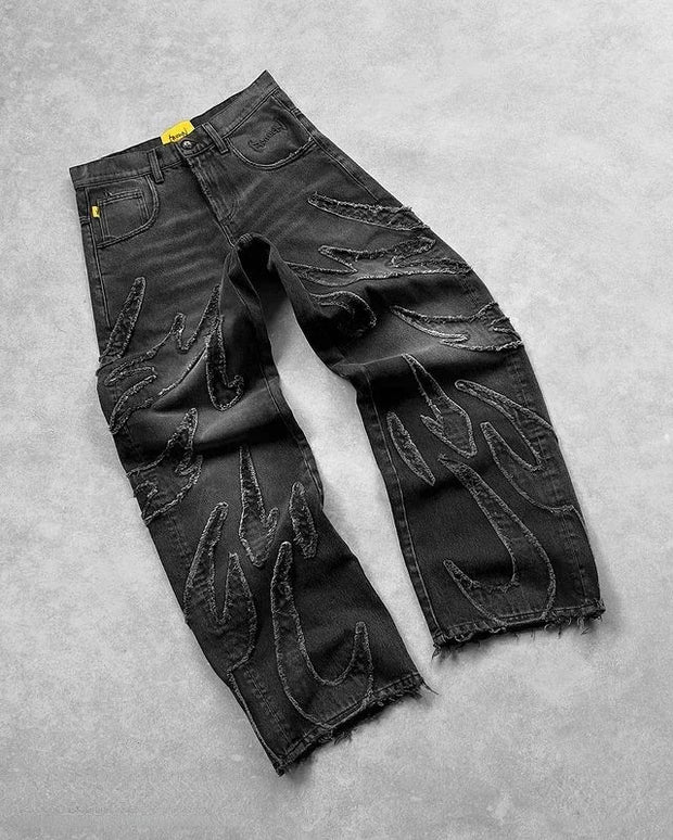 Y2k Hip Hop Baggy Jeans for Men