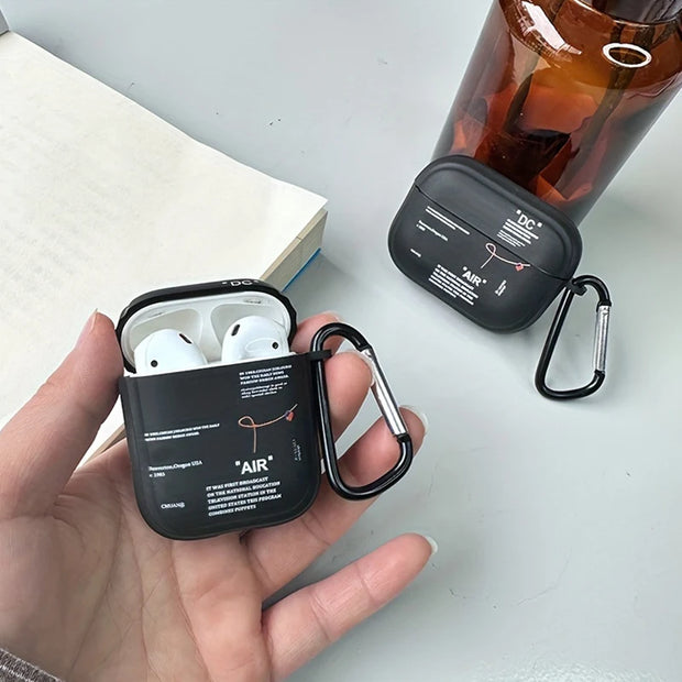 Hot Off Stylish Black Airpods Case Clear Case For Airpods