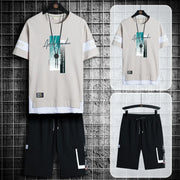 2 Piece Cotton Short Tracksuit Man