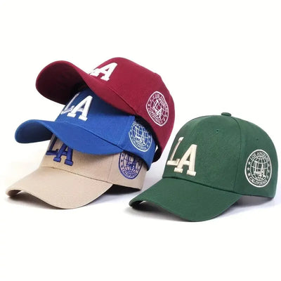 Unisex LA Letter Embroidery Snapback Baseball Caps