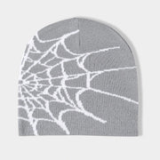 Unisex Spider Web Hip Hop Knit Beanie