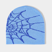 Unisex Spider Web Hip Hop Knit Beanie