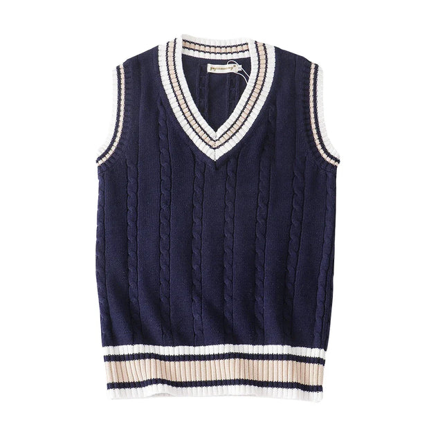 Sweater Vest Men Sleeveless Knit