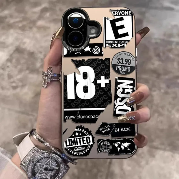 Trend Luxury Label For Men Phone Case For iPhones