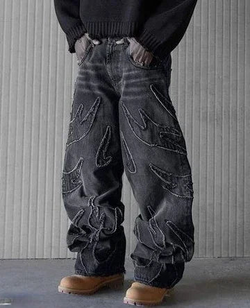 Y2k Hip Hop Baggy Jeans for Men