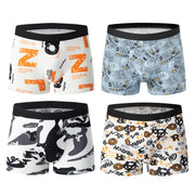 4-piece MEN'S FASHION Printed Underwear