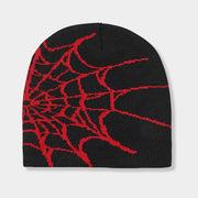 Unisex Spider Web Hip Hop Knit Beanie