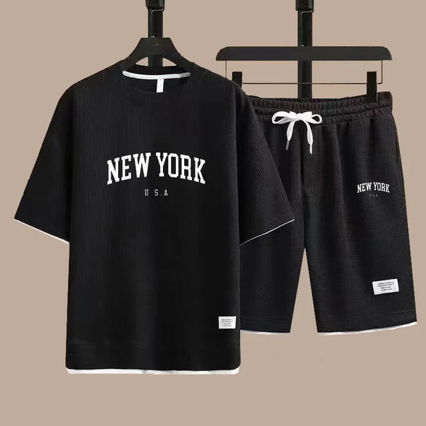 New York U.S.A T-shirts Short Pants