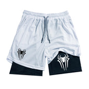 Y2K Performance Shorts Men Spider