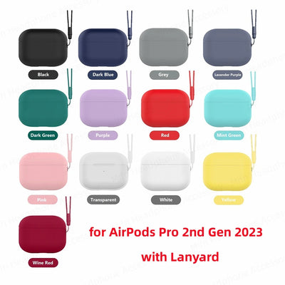 Transparent white Case for AirPods Pro 2023 Case