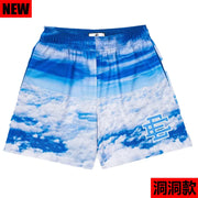 2023 Summer Men Gym Shorts Eric Emanuel EE Basic Short New EE Flame Men Women Mesh Basketball Shorts Casual Breathable