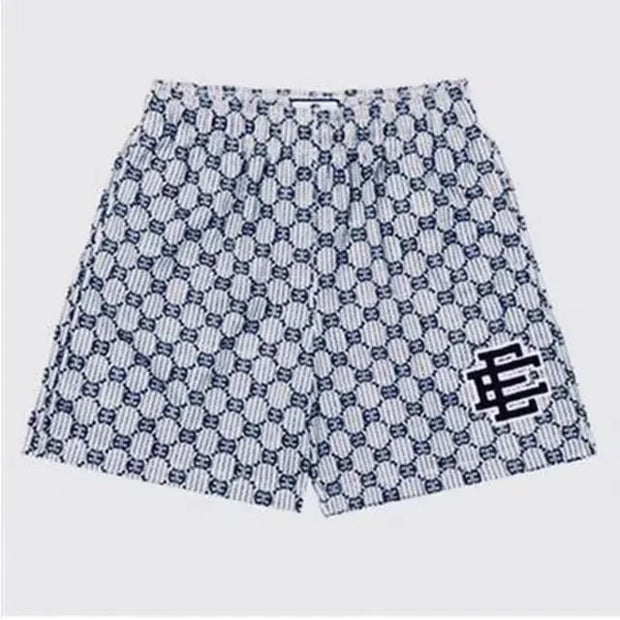 2023 Summer Men Gym Shorts Eric Emanuel EE Basic Short New EE Flame Men Women Mesh Basketball Shorts Casual Breathable