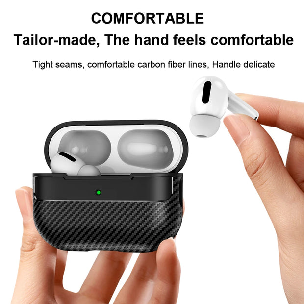 For Original Airpods Pro 2 Case Carbon Fiber