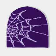 Unisex Spider Web Hip Hop Knit Beanie