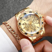 3pcs/set Fashion Men's Luxury Watch Set