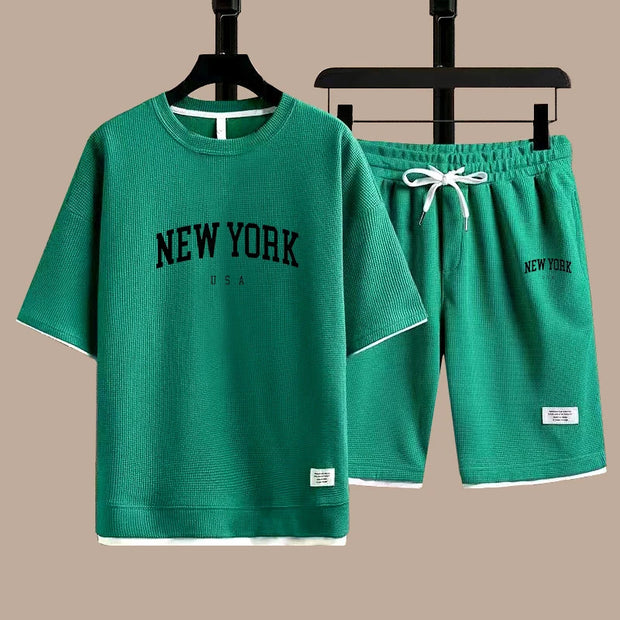 New York U.S.A T-shirts Short Pants